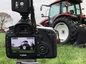 Behind the scenes on the Continental / Valtra shoot.
