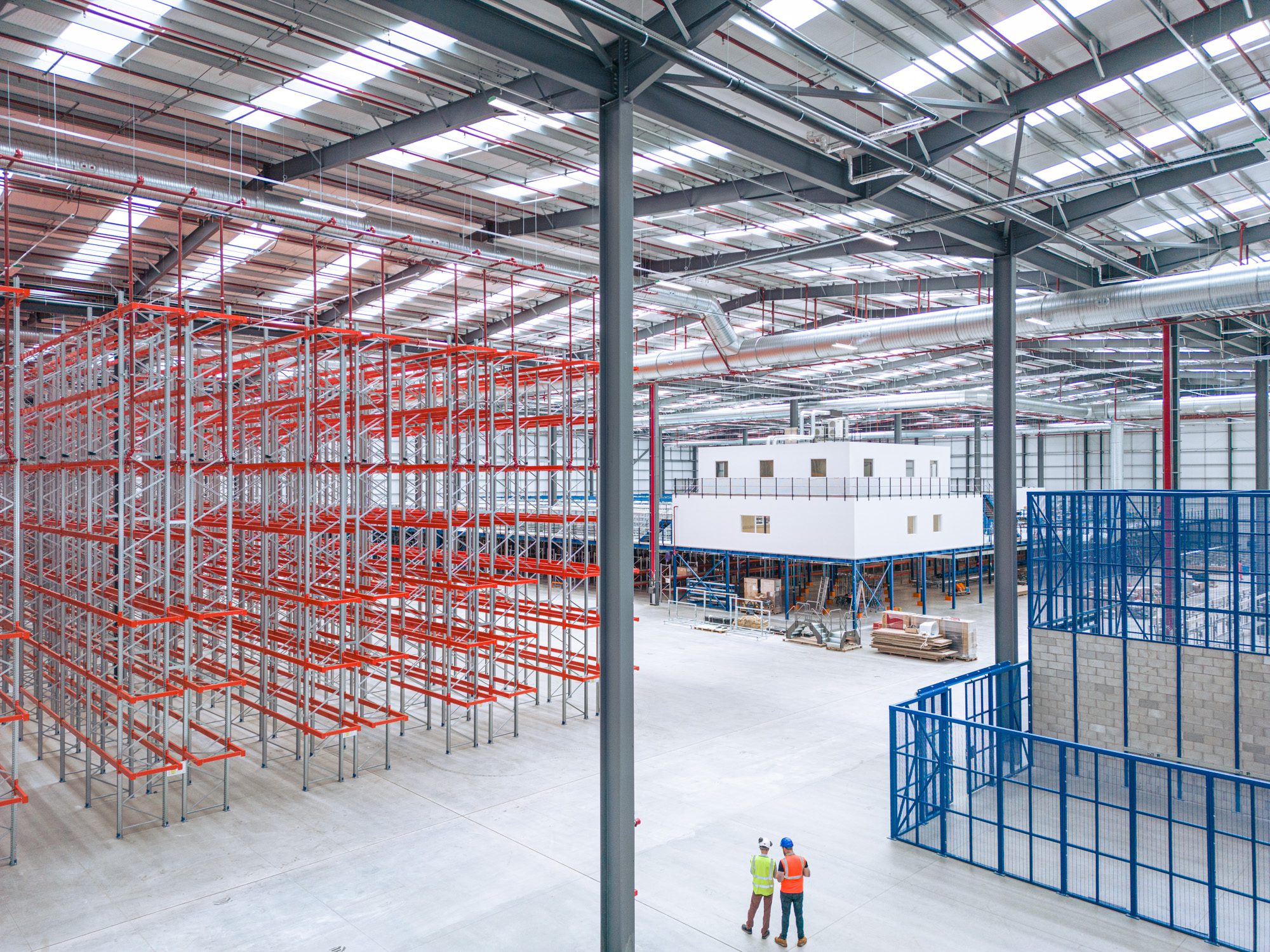 warehouse stacking and mezzanine